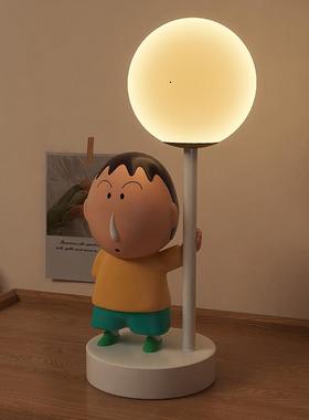 蜡笔小新阿呆台灯卧室床头灯小夜灯氛围灯客厅装饰品生日礼物摆件