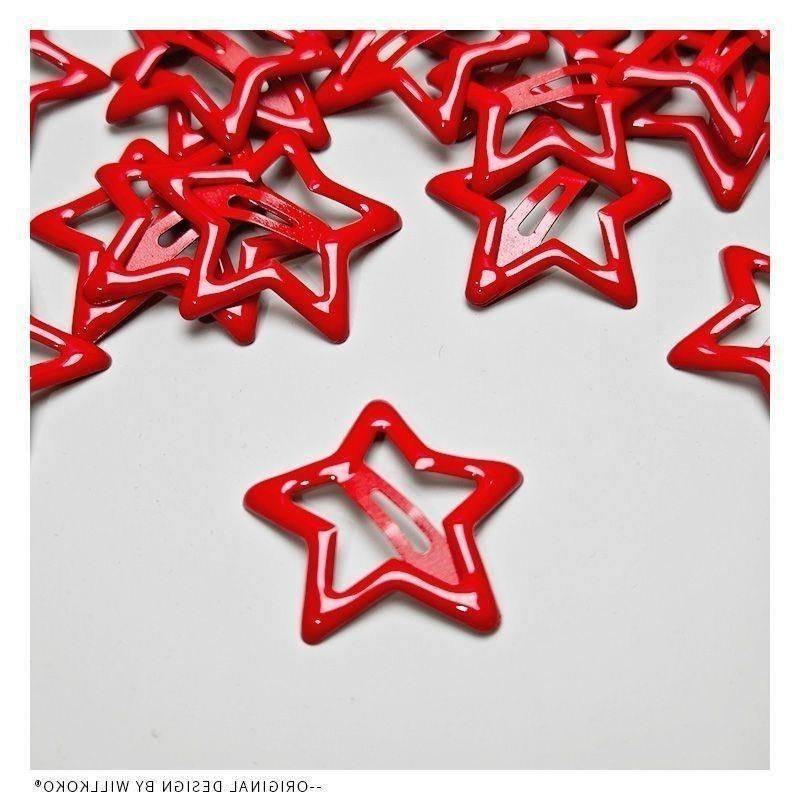 王力宏氛围感星星发夹红色五角星宝宝发夹新年氛围感女童星星发夹,淘宝优惠券,粉丝福利购,淘宝优惠卷