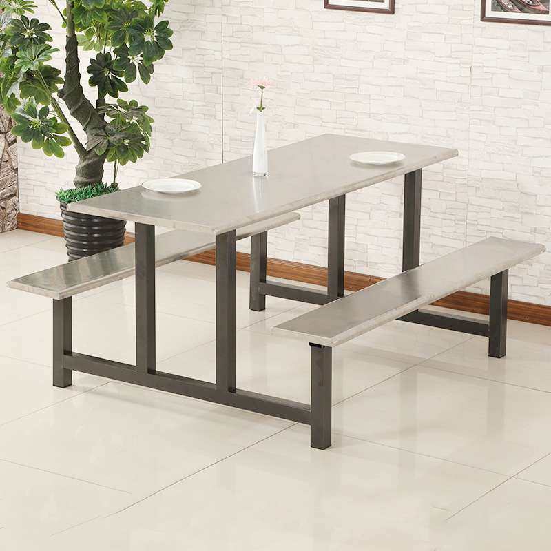 食堂餐桌椅不锈钢餐桌椅学校学生员工4-8人连体快餐桌椅饭堂餐桌,淘宝优惠券,粉丝福利购,淘宝优惠卷