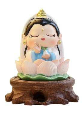 欢喜小神仙桌面小摆件办公室工位解压好运连连发财装饰品入职礼物