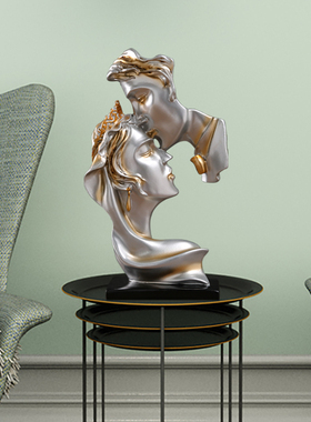 创意家居人物摆i件客厅电视酒柜办公书房室内桌面装饰品艺术小摆