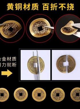 纯铜葫芦五帝钱真品铜钱入户门对门卧室厨房朱砂中国结吉祥结挂件