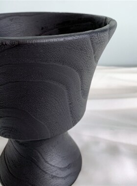 实木客厅插花摆件服装店木屋别z墅民宿玄关装饰软装饰品侘寂风摆