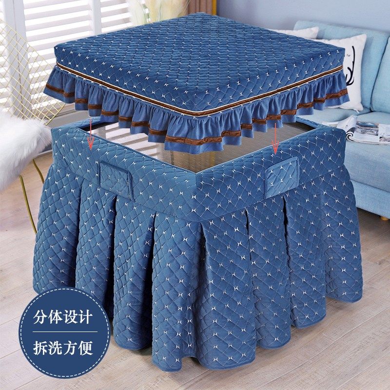 电炉罩烤火桌子罩正方形桌布套新款加厚加绒茶几火架被罩裙摆冬季,淘宝优惠券,粉丝福利购,淘宝优惠卷