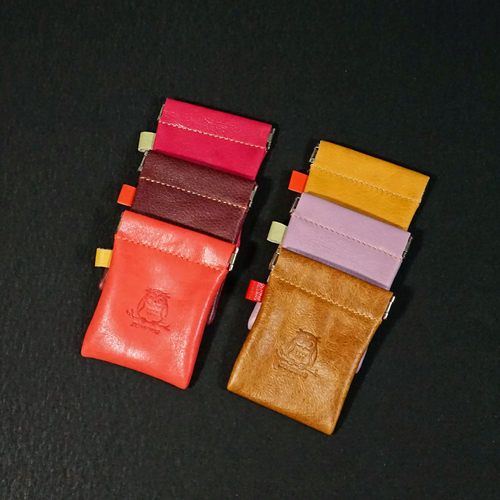 ZONKING真皮包随身收纳包小巧能装钥匙零钱口红耳机文玩弹片包 - 图1