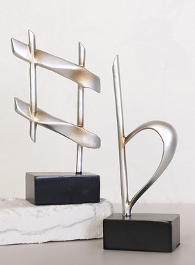 现代音乐符号小摆件 家居客厅书房钢琴装饰品软装配饰摆设