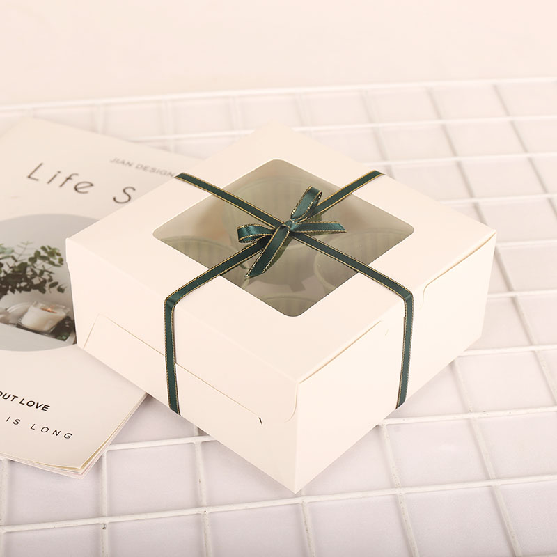 雪媚娘杯子纸杯蛋糕打包盒1 2 粒马芬盒木糖杯蛋挞盒子 - 图2