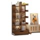 Simple small bookshelf floor-standing storage rack integrated wall storage rack living room office display rack table side storage cabinet