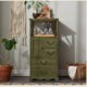 American country solid wood chest of cabinets simple modern living room cabinet retro storage multi-layer storage cabinet bedroom side cabinet complete installation
