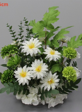 森系路引花婚庆仿真花艺桌摆花盆花婚礼舞台T台布置迎宾区装饰花