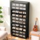 Simple shoe rack shoe cabinet wooden dormitory occupying a small floor space multi-layer dustproof entry shoe rack storage rack