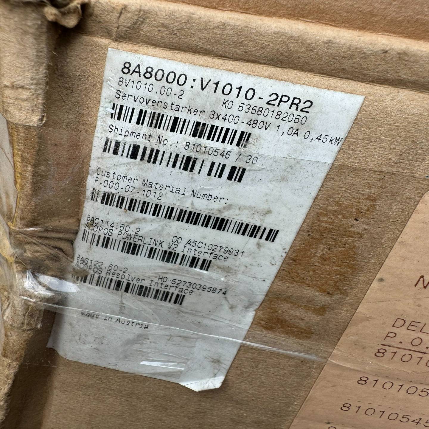 8V1010.00-2贝加莱8A8000:V1010-2PR(德峰商行) - 图1