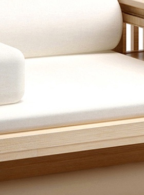 新中式沙发现代禅意实木三人沙发罗汉床沙发榻民宿酒店家具工厂