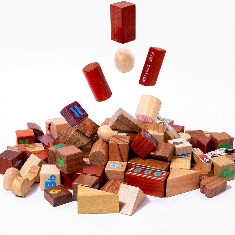 儿童拼装益智城市交通木头玩具婴幼儿宝宝礼物大颗粒汽车实木积木,淘宝优惠券,粉丝福利购,淘宝优惠卷