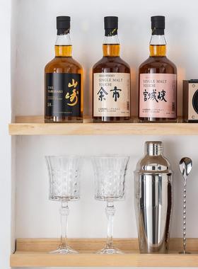 样品屋展示中心酒柜酒柜日式威士忌装饰酒层架摆件酒吧酒店假酒清