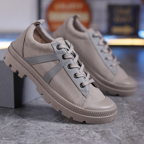 劳保鞋男透气防滑轻便低帮厚底耐磨户外登山鞋建筑工地工作工装鞋 - 图2