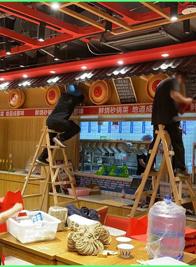 仿真大砂锅模型煲仔饭店铺门头装饰创意招牌玻璃钢雕塑来图定制