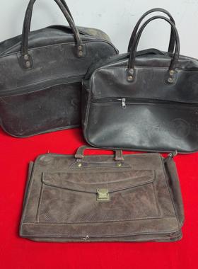 八十年代老物件皮包公文包老旧手提包民俗怀旧收藏拍摄道具摆件