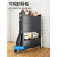 Side cabinet storage rack for floor-standing multi-layer kitchen storage cabinet for narrow gaps for pot rack