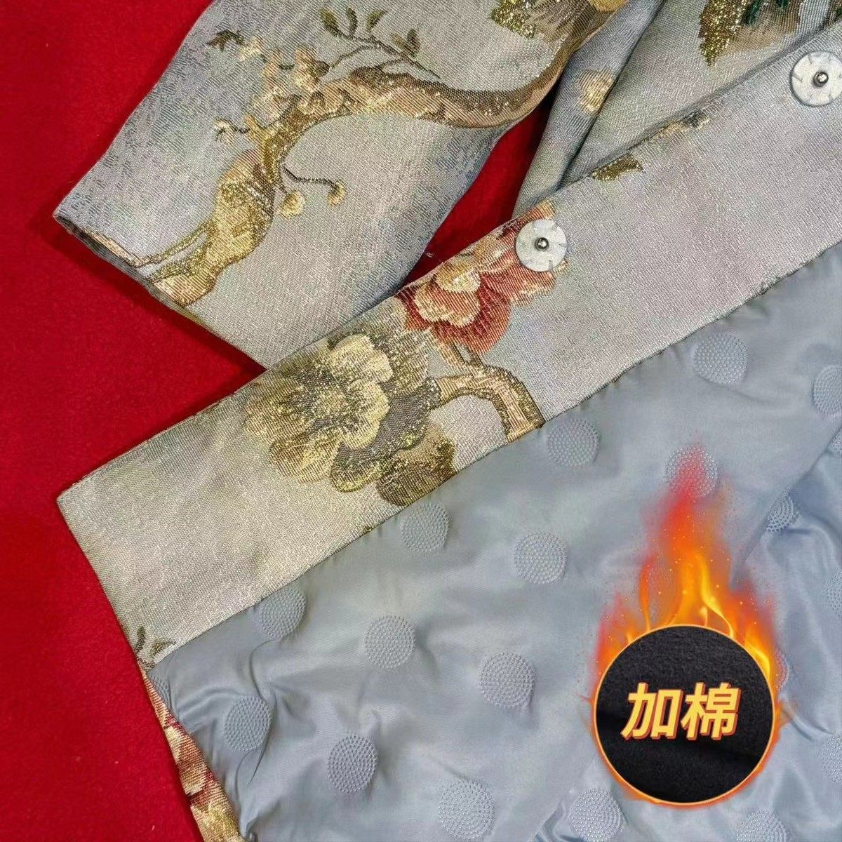 2024秋冬重工钉珠中国风春季新中式女士百搭时尚单排扣,淘宝优惠券,粉丝福利购,淘宝优惠卷