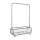 Floor-standing coat rack Home bedroom clothes storage with basket clothes rack dirty clothes basket mobile clothes rack