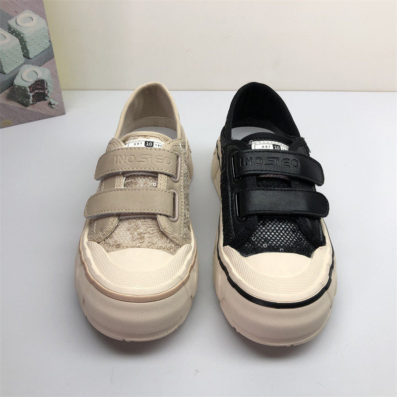 2023夏季新款女鞋魔术贴蕾丝小白鞋夏季网面透气两穿休闲板鞋,淘宝优惠券,粉丝福利购,淘宝优惠卷