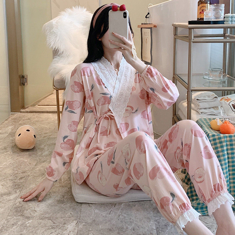 和服夏季月子服薄款产后孕妇睡衣春秋纯棉哺乳产妇喂奶怀孕期待产,淘宝优惠券,粉丝福利购,淘宝优惠卷