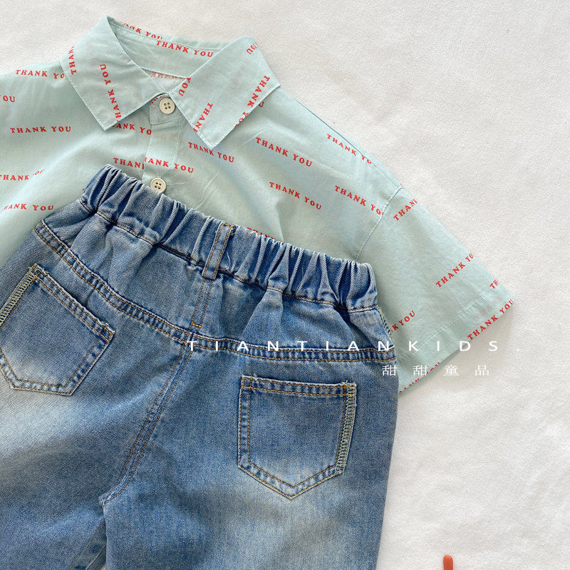 【我是小童】韩版休闲牛仔男童24夏款女宝透气破洞五分裤中裤,淘宝优惠券,粉丝福利购,淘宝优惠卷