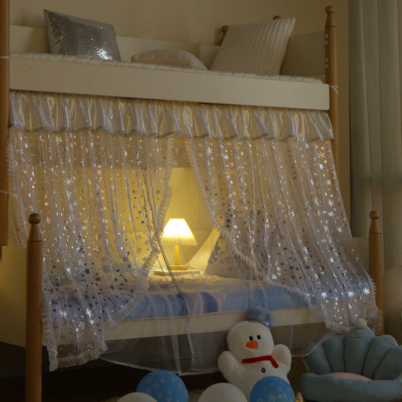 儿童上下床蚊帐 高低子母床公主披风蚊帐 女孩房上下铺双层床蚊帐,淘宝优惠券,粉丝福利购,淘宝优惠卷