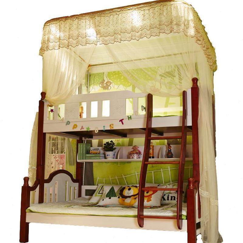 帐高低床u型上下铺单1.5儿童蚊帐单纱m子母床家用轨道双层1.8导轨,淘宝优惠券,粉丝福利购,淘宝优惠卷