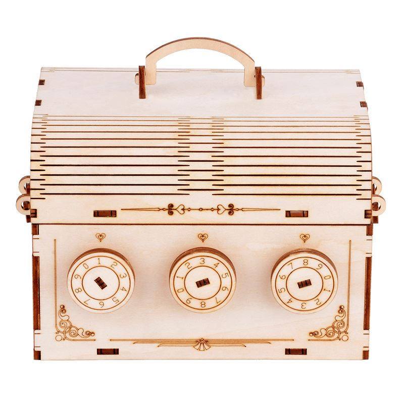 儿童益智木质立体拼图成人木制diy拼插手工密码箱拼图,淘宝优惠券,粉丝福利购,淘宝优惠卷