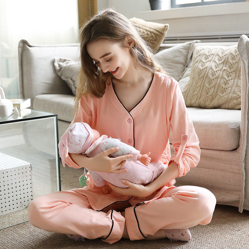 乔月月子服夏薄款纯棉产后6月份夏季孕妇哺乳睡衣产妇喂奶居服,淘宝优惠券,粉丝福利购,淘宝优惠卷