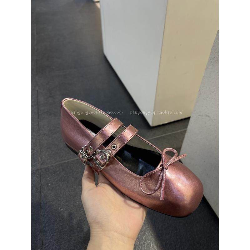 女鞋2024早春公主结扣浅口平底珍单鞋,淘宝优惠券,粉丝福利购,淘宝优惠卷