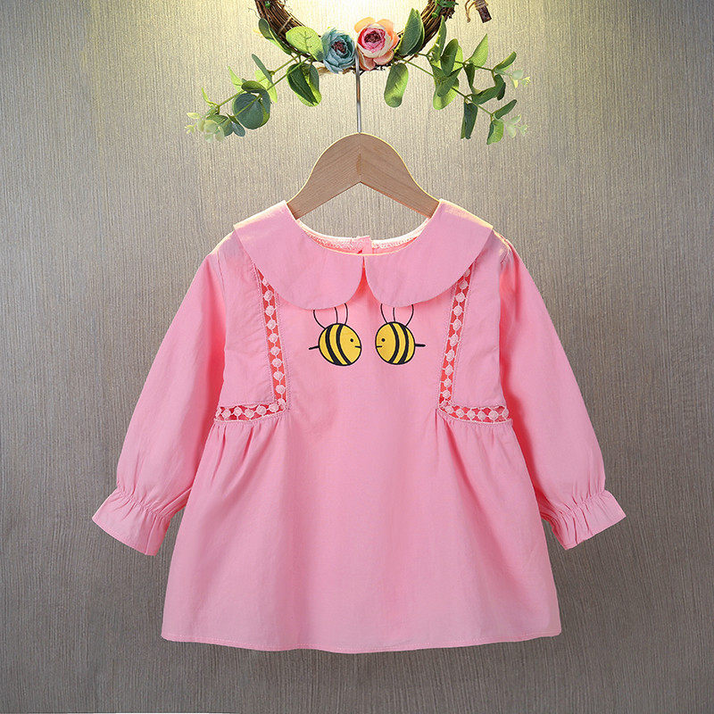 长袖衬衣春秋新款宝宝纯棉镂空娃娃衫小女孩韩版洋气,淘宝优惠券,粉丝福利购,淘宝优惠卷