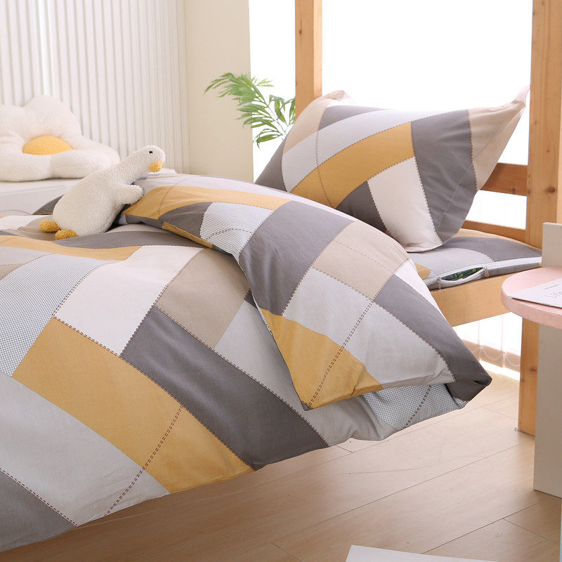 纯棉学生宿舍三件套全棉单人0.9m上下铺六件套床单被套被褥一整套,淘宝优惠券,粉丝福利购,淘宝优惠卷