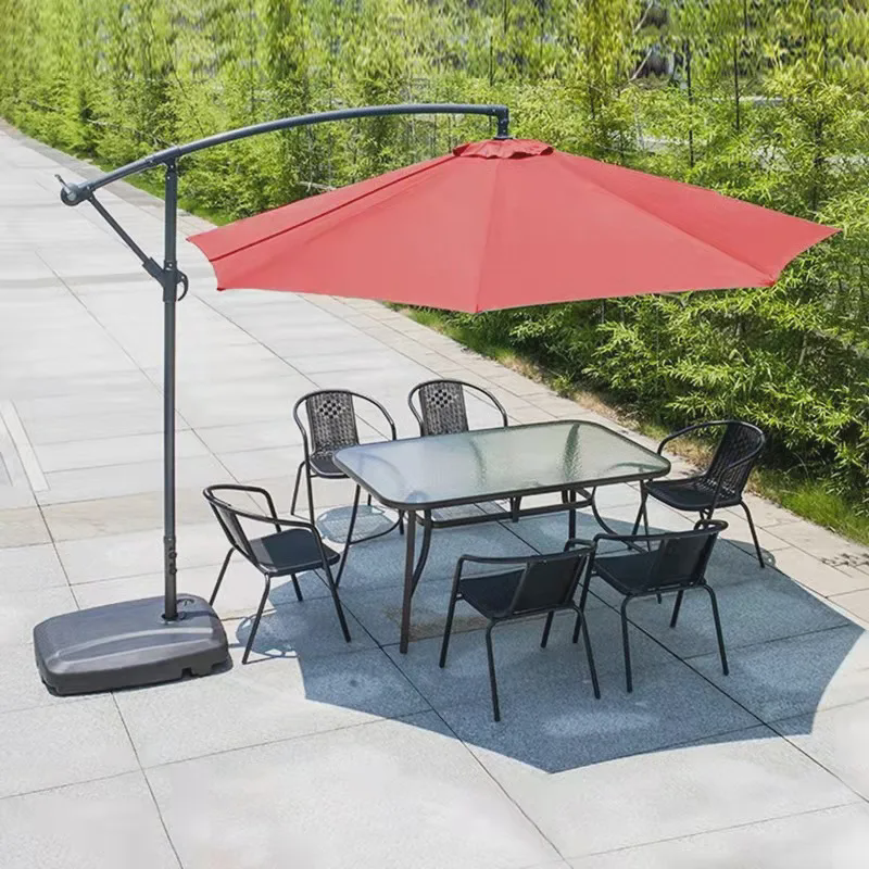 户外桌椅带伞藤椅三件套室外椅子露天休闲阳台小茶几铁艺庭院桌椅,淘宝优惠券,粉丝福利购,淘宝优惠卷