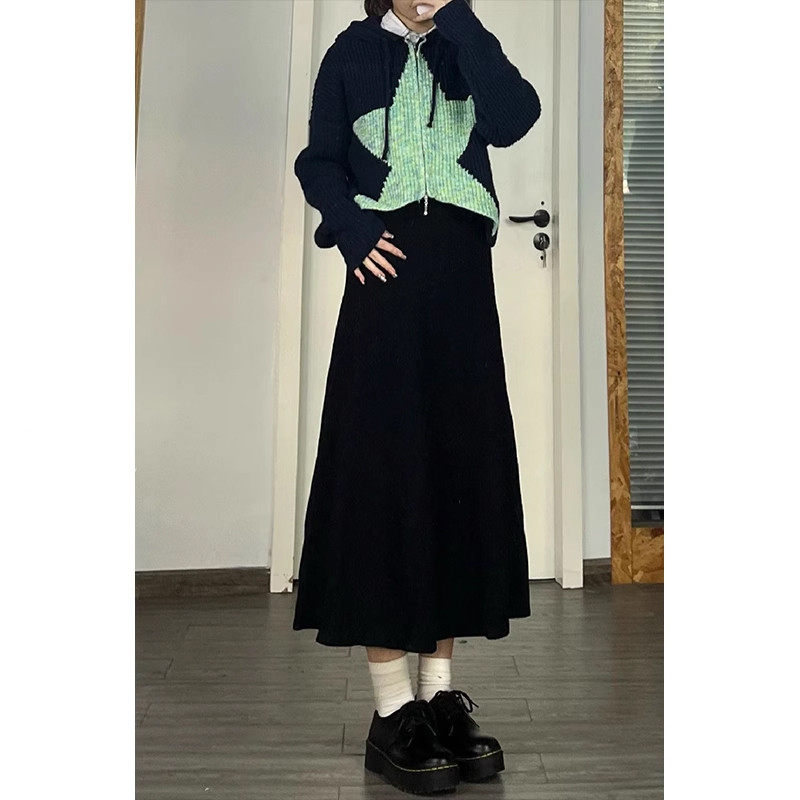 大码梨形身材毛呢秋冬显瘦胖mm遮胯遮肚子中长款a字裙,淘宝优惠券,粉丝福利购,淘宝优惠卷