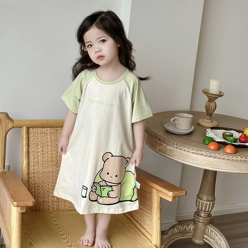 睡裙儿童夏款宝宝可爱防踢夏季薄款女孩夏纯棉公主睡衣,淘宝优惠券,粉丝福利购,淘宝优惠卷