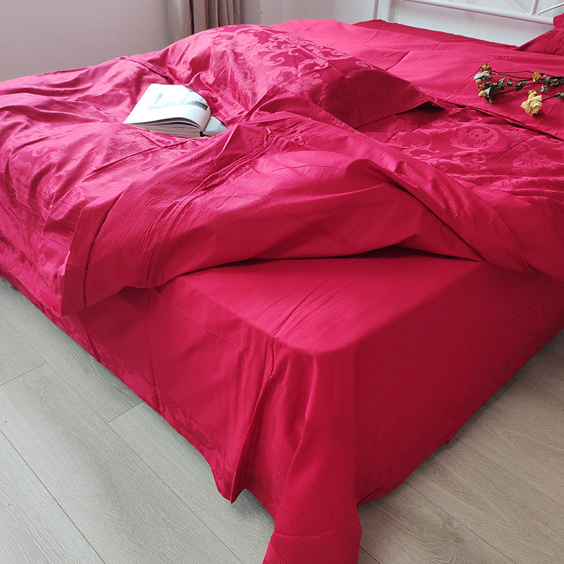 婚庆床品套件特卖 正红色四件套 六件套纯棉印花床单式结婚套件,淘宝优惠券,粉丝福利购,淘宝优惠卷