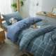 . Student three-piece set Japanese-style colored single sheets 9 bed sheets, all-cotton dormitory top and bottom lay water washing cotton pure cotton 0A