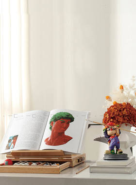 一匚 现代艺术涂鸦人偶画架摆件 儿童房画室书桌样板间台面摆件