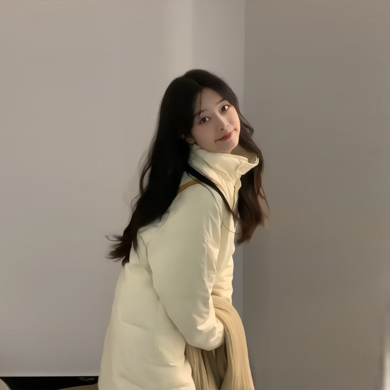 女神保命奶黄色羽绒棉服女中长款冬2024年新款韩版宽松设计感棉袄,淘宝优惠券,粉丝福利购,淘宝优惠卷