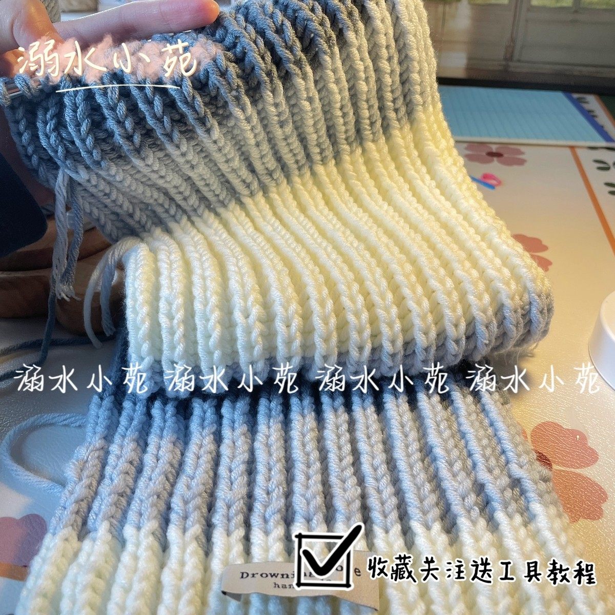 围巾手工编织diy送男友女毛线八股情人牛奶棉渐变灰围脖材料包,淘宝优惠券,粉丝福利购,淘宝优惠卷