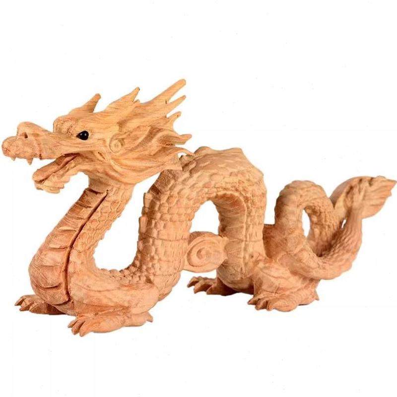 肖木雕工艺品青龙生办公室桌木形龙摆件木质龙龙龙居龙面桃木,淘宝优惠券,粉丝福利购,淘宝优惠卷