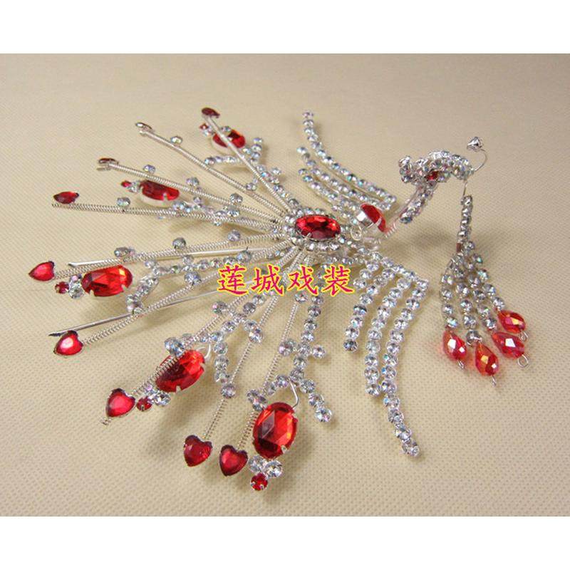 戏曲戏剧头面/京剧越剧头饰/老旦小正凤水钻中凤五彩木钻水钻头饰,淘宝优惠券,粉丝福利购,淘宝优惠卷