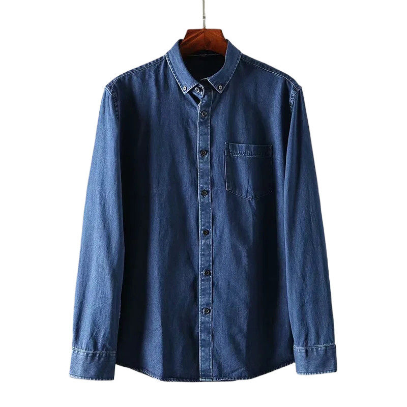 给力品质！全棉水洗！早春新款长袖蓝色牛仔衬衫可男女衬衣,淘宝优惠券,粉丝福利购,淘宝优惠卷