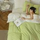 Class A autumn and winter maternal and infant Indian cotton pure cotton four-piece set cotton knitted 34 bedding quilt cover bed sheet 100