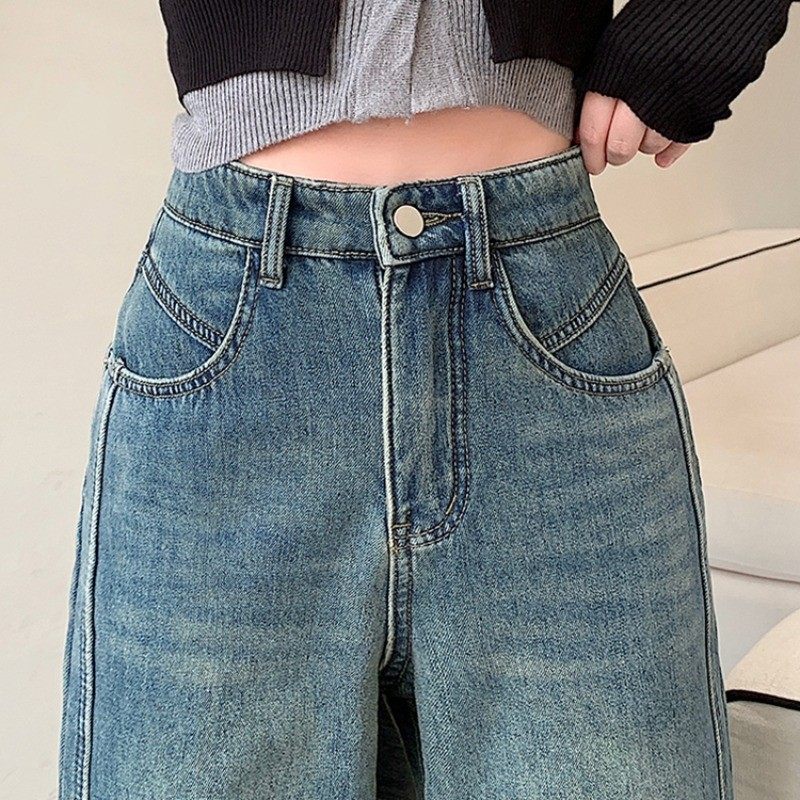 冉小柒胖mm大码2024秋冬新款加绒显瘦阔腿直筒,淘宝优惠券,粉丝福利购,淘宝优惠卷