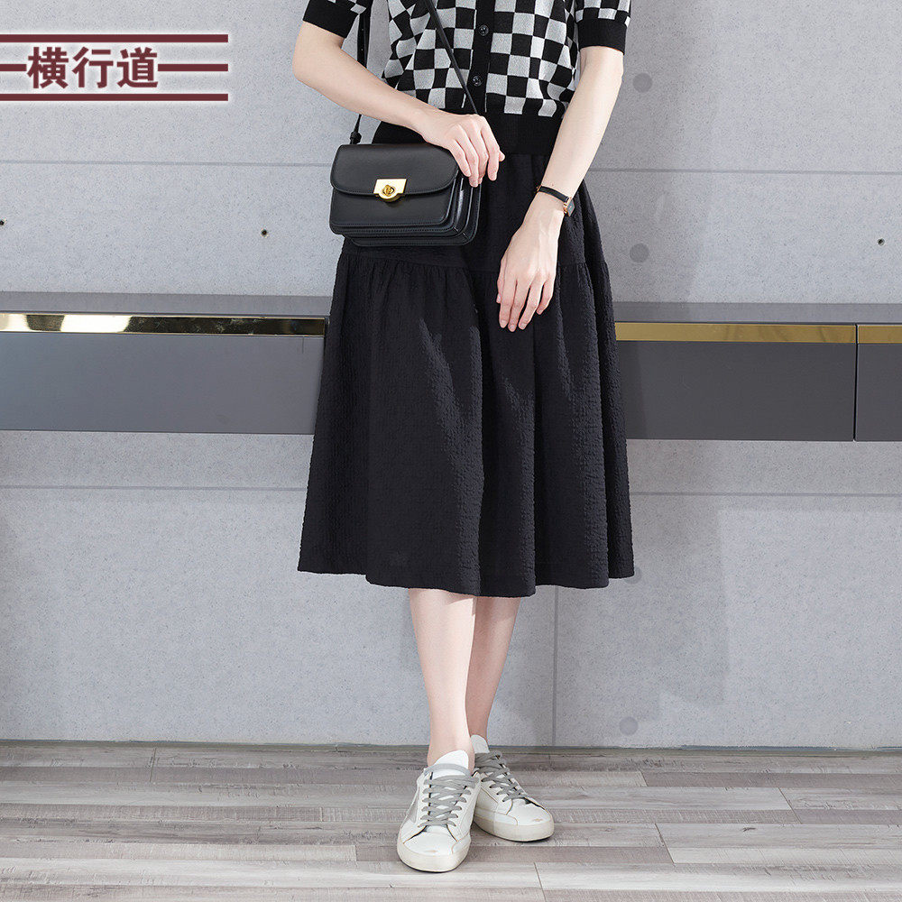 女夏季中长款松紧腰宽松显瘦休闲外穿大码下装黑女夏天,淘宝优惠券,粉丝福利购,淘宝优惠卷