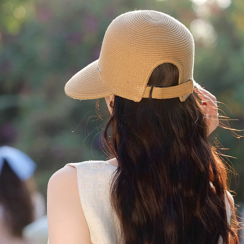 宽沿鸭舌草帽女春夏季旅游度假透气子海边游玩可折叠太阳帽,淘宝优惠券,粉丝福利购,淘宝优惠卷